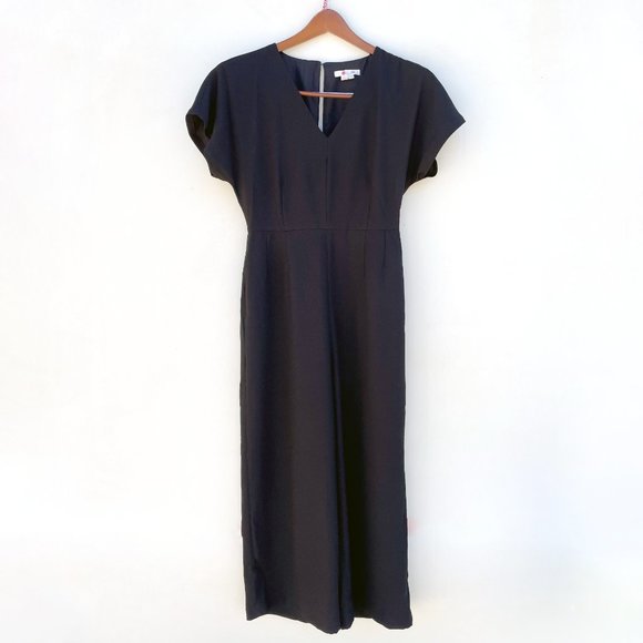 Boden Romilly Black V-Neck Jumpsuit - 6R - Holiday Party Dress Outfit - Picture 4 of 14